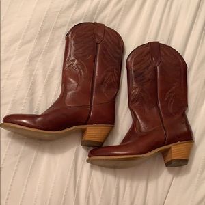 Leather Wolverine Cowboy Boots